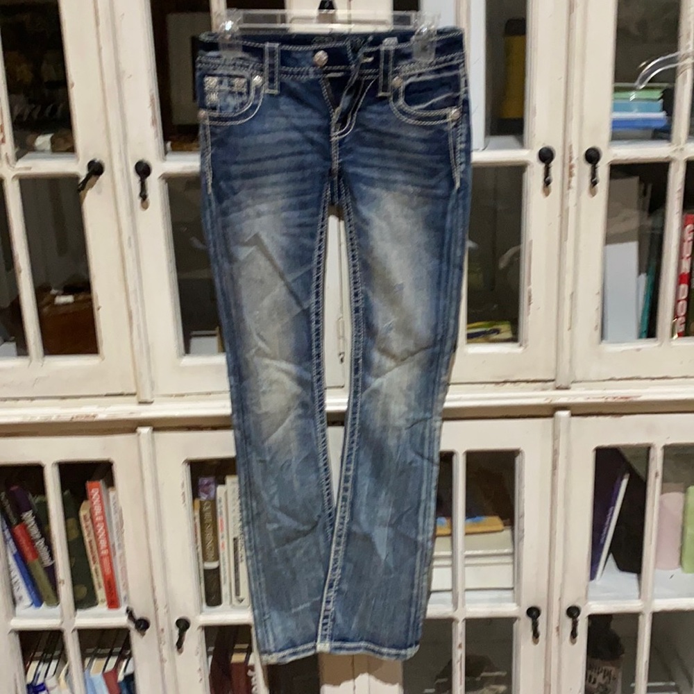 Miss Me NWOT Slim Boot cut bling jeans